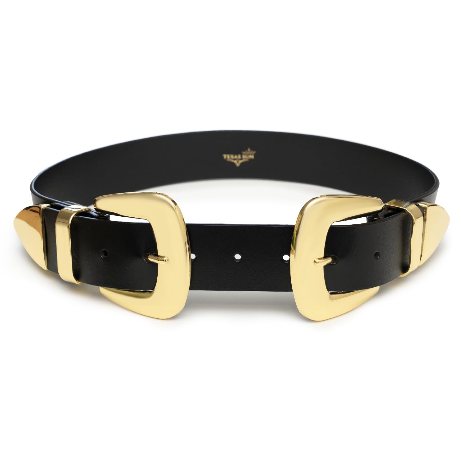 Double Buckle Western Waist Belt for Women