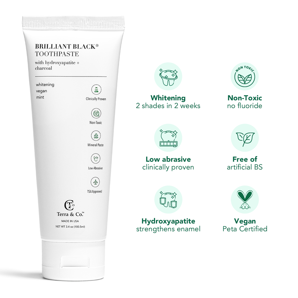 Charcoal Oil Pulling + Hydroxyapatite Toothpaste Bundle | Terra & Co.