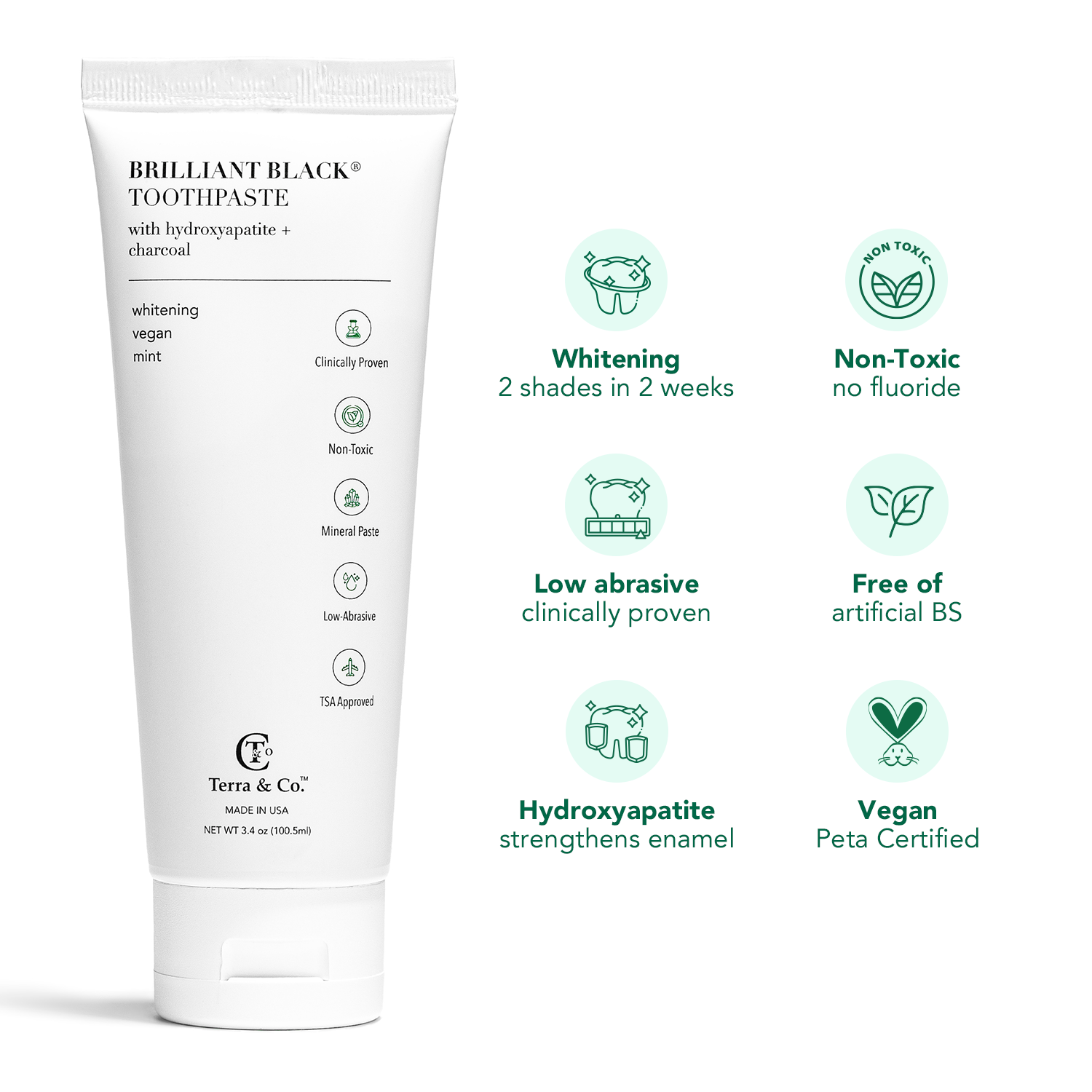 Charcoal Oil Pulling + Hydroxyapatite Toothpaste Bundle | Terra & Co.